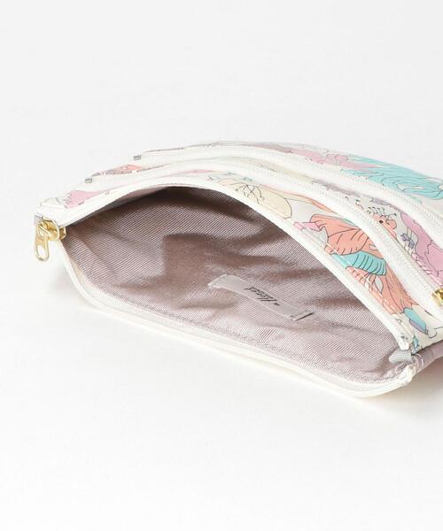 THE STATION STORE(ザ ステーション ストア)の「<FLORET LONDON> スリーファスナー ポーチ(ポーチ・レディース・ピンク/イエロー/ライラック・FREE)」の7枚目の写真