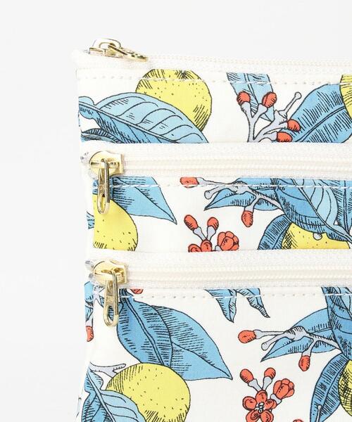 THE STATION STORE(ザ ステーション ストア)の「<FLORET LONDON> スリーファスナー ポーチ(ポーチ・レディース・ピンク/イエロー/ライラック・FREE)」の13枚目の写真