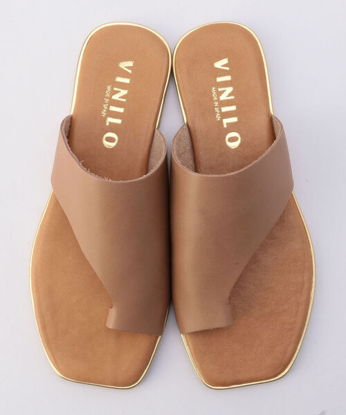 NOLLEY’S(ノーリーズ)の「【VINILO/ ヴィニーロ】スクエアトゥトングサンダル(サンダル・レディース・ブラック/ベージュ・38/36/37)」の6枚目の写真