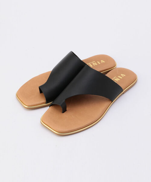 NOLLEY’S(ノーリーズ)の「【VINILO/ ヴィニーロ】スクエアトゥトングサンダル(サンダル・レディース・ブラック/ベージュ・38/36/37)」の10枚目の写真