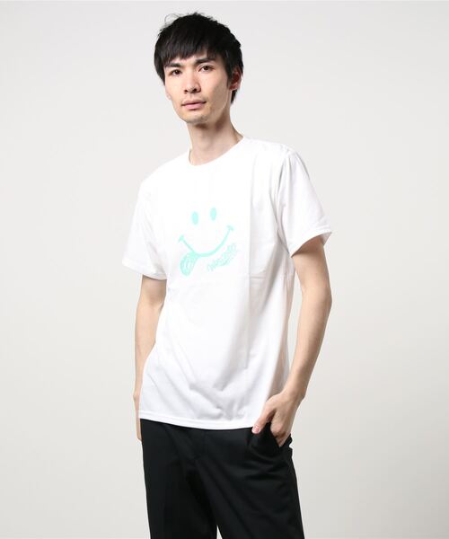 GGD（ジージーディー）の「SMILEYFACE カラフル タイダイ クルーネック 半袖Tシャツ COOL&DRY（Tシャツ/カットソー・レディース・ホワイト系その他/ネイビー系/ホワイト/ブラック系その他/グリーン/ブラック/ネイビー系1/グリーン系その他/ブラック系その他3/ピンク/ホワイト系その他3/ベージュ・M/LL/L）」の17枚目の写真