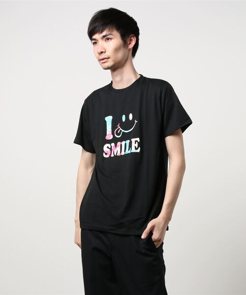 GGD（ジージーディー）の「SMILEYFACE カラフル タイダイ クルーネック 半袖Tシャツ COOL&DRY（Tシャツ/カットソー・レディース・ホワイト系その他/ネイビー系/ホワイト/ブラック系その他/グリーン/ブラック/ネイビー系1/グリーン系その他/ブラック系その他3/ピンク/ホワイト系その他3/ベージュ・M/LL/L）」の19枚目の写真