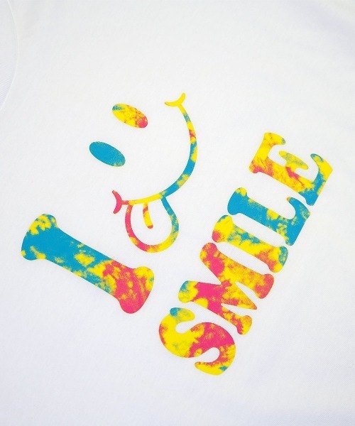 GGD（ジージーディー）の「SMILEYFACE カラフル タイダイ クルーネック 半袖Tシャツ COOL&DRY（Tシャツ/カットソー・レディース・ホワイト系その他/ネイビー系/ホワイト/ブラック系その他/グリーン/ブラック/ネイビー系1/グリーン系その他/ブラック系その他3/ピンク/ホワイト系その他3/ベージュ・M/LL/L）」の16枚目の写真