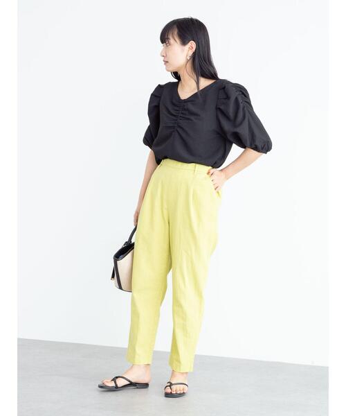 ELENCARE DUE(エレンカーレデュエ)の「・ELENCARE DUE 2wayジャカードブラウス*(シャツ/ブラウス・レディース・ブラック/パープル/イエロー/アイボリー・FREE)」の14枚目の写真