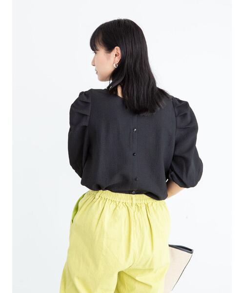 ELENCARE DUE(エレンカーレデュエ)の「・ELENCARE DUE 2wayジャカードブラウス*(シャツ/ブラウス・レディース・ブラック/パープル/イエロー/アイボリー・FREE)」の17枚目の写真