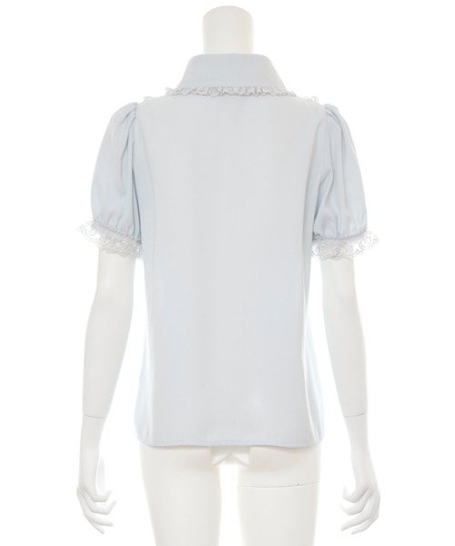 Secret Honey（シークレットハニー）の「ダブルレースヨークブラウス（シャツ/ブラウス・レディース・オフホワイト/ライトブルー・MEDIUM）」の15枚目の写真