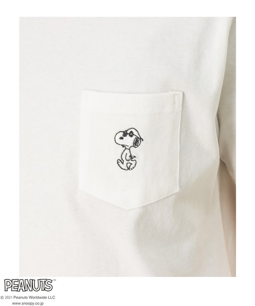 PEANUTS(ピーナッツ)の「バックプリント 半袖Tシャツ(Tシャツ/カットソー・メンズ・ピンク/ホワイト/ブルー・XL/M/L)」の17枚目の写真
