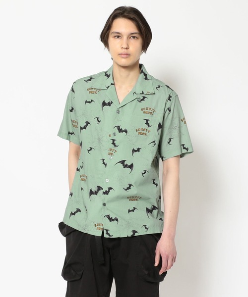 schott ハワイアンシャツ　バット&スパイダー schott（ショット）の「Schott(ショット) HAWAIIAN SHIRT BAT&