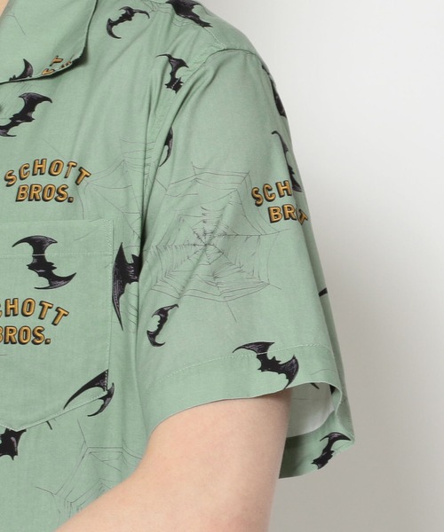 schott ハワイアンシャツ　バット&スパイダー schott（ショット）の「Schott/ショット/HAWAIIAN SHIRT BAT&