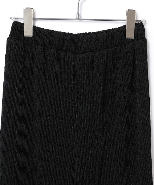 ADAM ET ROPE'(アダムエロペ)の「【ZOZO限定】プリーツレースイージーパンツ(その他パンツ・レディース・ブラック/キナリ・FREE)」の7枚目の写真