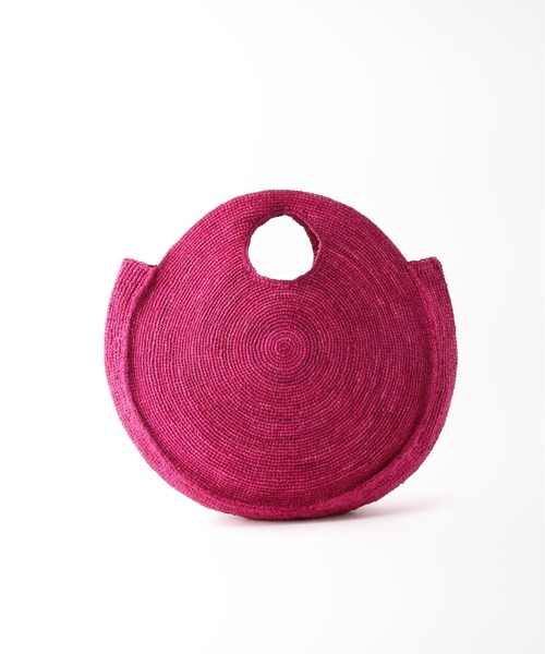 Spick & Span（スピックアンドスパン）の「【Le Voyage en Panie】 round shape バッグ（かごバッグ・レディース・ピンク/ブラック/アイボリー・FREE）」の3枚目の写真