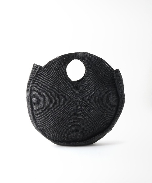 Spick & Span（スピックアンドスパン）の「【Le Voyage en Panie】 round shape バッグ（かごバッグ・レディース・ピンク/ブラック/アイボリー・FREE）」の2枚目の写真