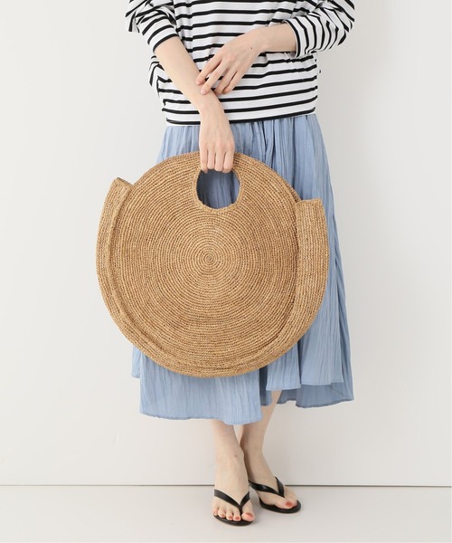 Spick & Span（スピックアンドスパン）の「【Le Voyage en Panie】 round shape バッグ（かごバッグ・レディース・ピンク/ブラック/アイボリー・FREE）」の11枚目の写真