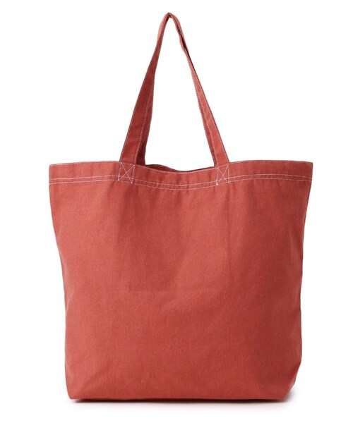 SHOO・LA・RUE(シューラルー)の「◆リサイクルトートバッグBIG(前ポケット)(トートバッグ・レディース・オレンジ/アイボリー/イエロー/ネイビー/ベージュ・00)」の8枚目の写真