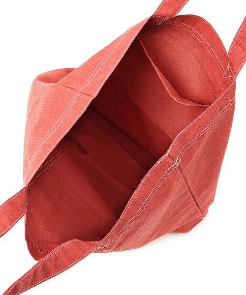 SHOO・LA・RUE(シューラルー)の「◆リサイクルトートバッグBIG(前ポケット)(トートバッグ・レディース・オレンジ/アイボリー/イエロー/ネイビー/ベージュ・00)」の9枚目の写真