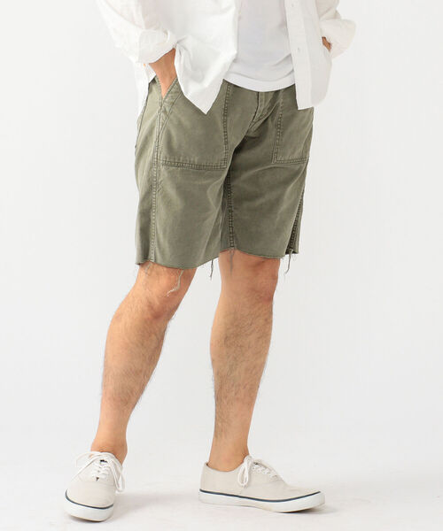 BEAMS PLUS(ビームスプラス)の「REMI RELIEF × BEAMS PLUS / 別注 ファティーグ ショーツ(その他パンツ・メンズ・オリーブ・SMALL/MEDIUM/LARGE/X-LARGE)」の3枚目の写真