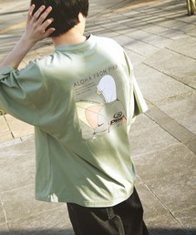Piko | 【WEB限定】【別注】【PIKO】古着風  Endless Summer イージーケア 高密度ビッグシルエットイラストTシャツ【ユニセックス】(Tシャツ/カットソー)