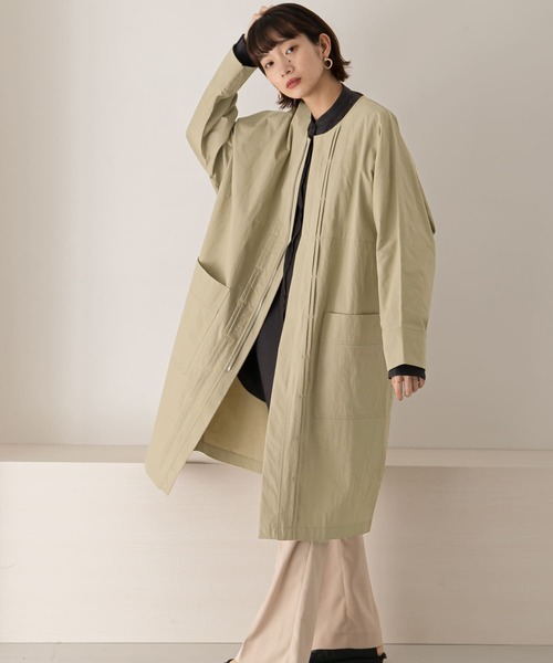 セール ブランド古着 ノーカラーコート ノーカラーコート Kbf ケイビーエフ のファッション通販 Zozoused