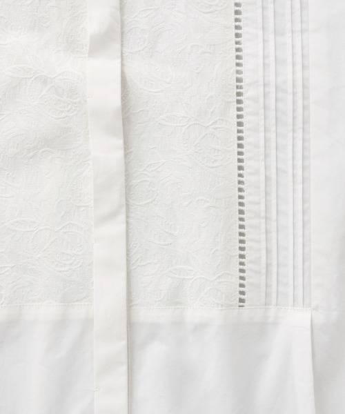 JEANASIS（ジーナシス）の「ジャガードコンビチュニックSS/950911（シャツ/ブラウス・レディース・ホワイト/ブラック/カーキ・FREE）」の16枚目の写真