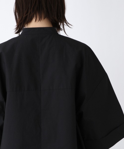 JEANASIS（ジーナシス）の「ジャガードコンビチュニックSS/950911（シャツ/ブラウス・レディース・ホワイト/ブラック/カーキ・FREE）」の15枚目の写真