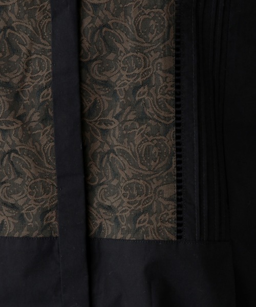 JEANASIS（ジーナシス）の「ジャガードコンビチュニックSS/950911（シャツ/ブラウス・レディース・ホワイト/ブラック/カーキ・FREE）」の17枚目の写真