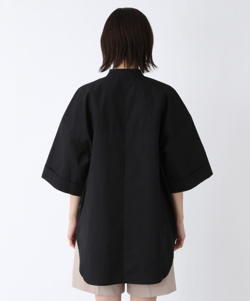 JEANASIS（ジーナシス）の「ジャガードコンビチュニックSS/950911（シャツ/ブラウス・レディース・ホワイト/ブラック/カーキ・FREE）」の10枚目の写真