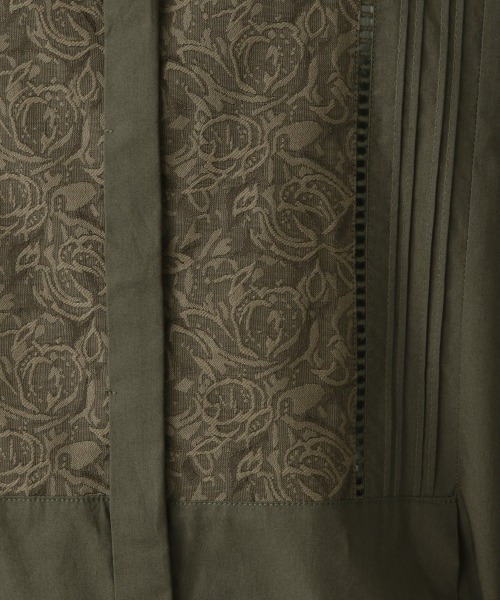 JEANASIS（ジーナシス）の「ジャガードコンビチュニックSS/950911（シャツ/ブラウス・レディース・ホワイト/ブラック/カーキ・FREE）」の18枚目の写真