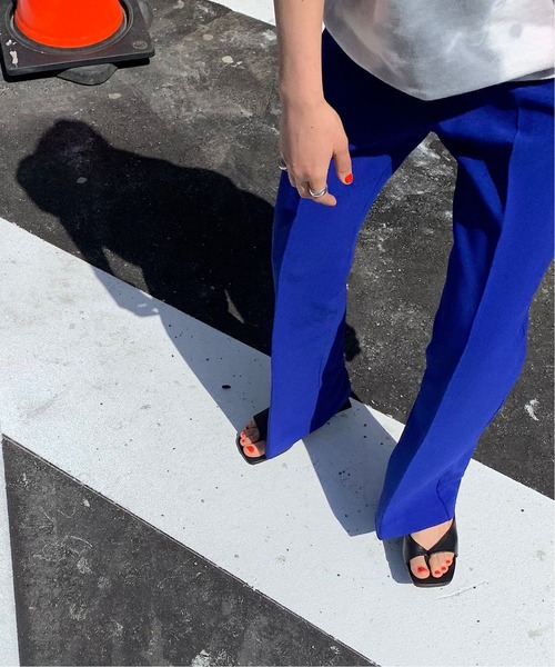 Oriens JOURNAL STANDARD（オリエンス ジャーナルスタンダード）の「◆センタークリースイージーパンツ（その他パンツ・レディース・ブラック/ピンク/ブルー/グリーン・38/36）」の4枚目の写真