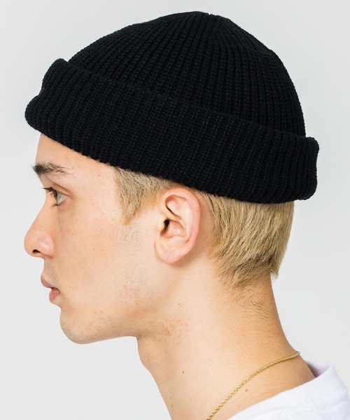 XLARGE（エクストララージ）の「LOGO SHORT LENGTH BEANIE（キャップ・メンズ・ブラック/ネイビー/ブラウン/グリーン・ONE SIZE）」の6枚目の写真