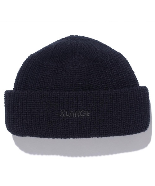 XLARGE（エクストララージ）の「LOGO SHORT LENGTH BEANIE（キャップ・メンズ・ブラック/ネイビー/ブラウン/グリーン・ONE SIZE）」の10枚目の写真
