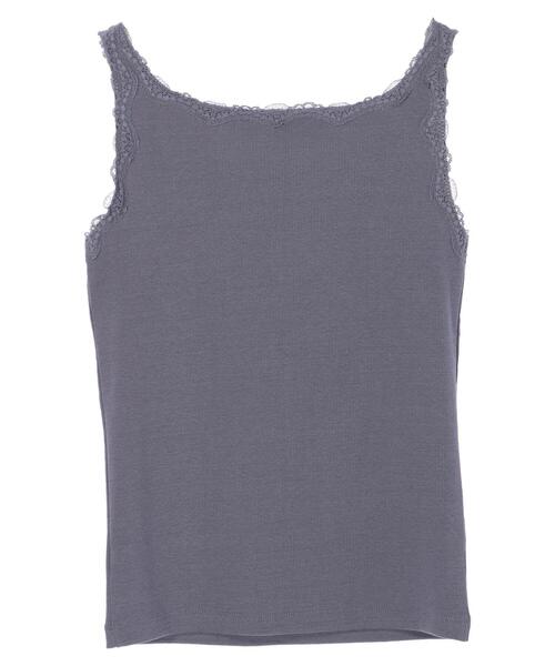 AMERICAN HOLIC（アメリカンホリック）の「モチーフレースタンクトップ　＊（タンクトップ・レディース・アイボリー/ライトベージュ/ブラック/ブルー・M/L）」の17枚目の写真