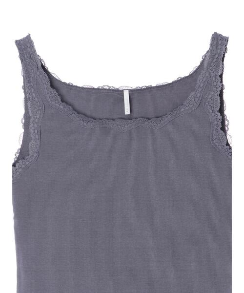 AMERICAN HOLIC（アメリカンホリック）の「モチーフレースタンクトップ　＊（タンクトップ・レディース・アイボリー/ライトベージュ/ブラック/ブルー・M/L）」の18枚目の写真