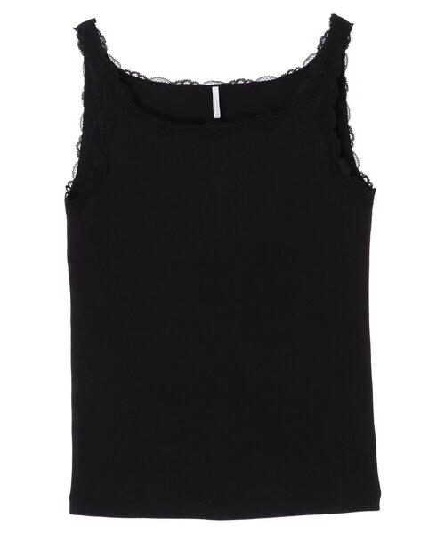 AMERICAN HOLIC（アメリカンホリック）の「モチーフレースタンクトップ　＊（タンクトップ・レディース・アイボリー/ライトベージュ/ブラック/ブルー・M/L）」の22枚目の写真