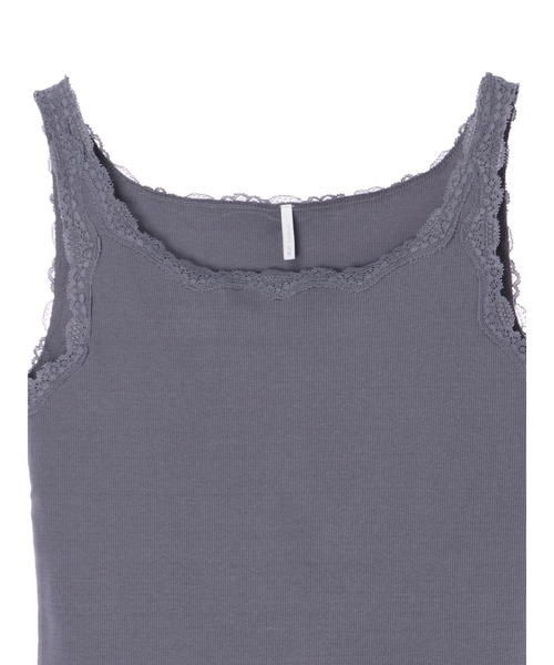 AMERICAN HOLIC（アメリカンホリック）の「モチーフレースタンクトップ　＊（タンクトップ・レディース・アイボリー/ライトベージュ/ブラック/ブルー・M/L）」の7枚目の写真