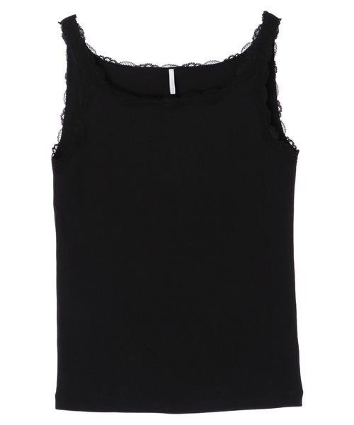 AMERICAN HOLIC（アメリカンホリック）の「モチーフレースタンクトップ　＊（タンクトップ・レディース・アイボリー/ライトベージュ/ブラック/ブルー・M/L）」の10枚目の写真