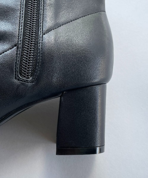 EVOL（イーボル）の「ソフトフェイクレザーショートブーツ（ブーツ・レディース・ブラック/ブラウン・S/M/L）」の10枚目の写真