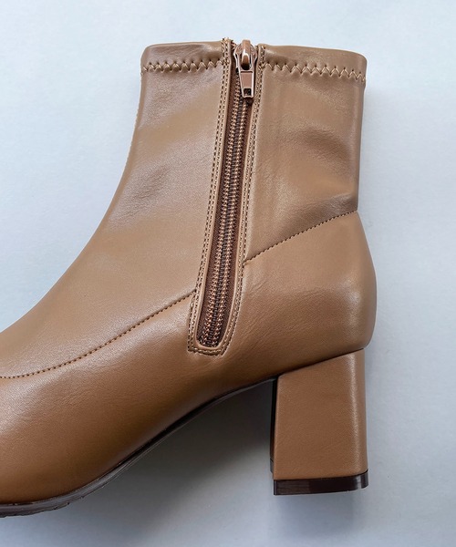 EVOL（イーボル）の「ソフトフェイクレザーショートブーツ（ブーツ・レディース・ブラック/ブラウン・S/M/L）」の13枚目の写真