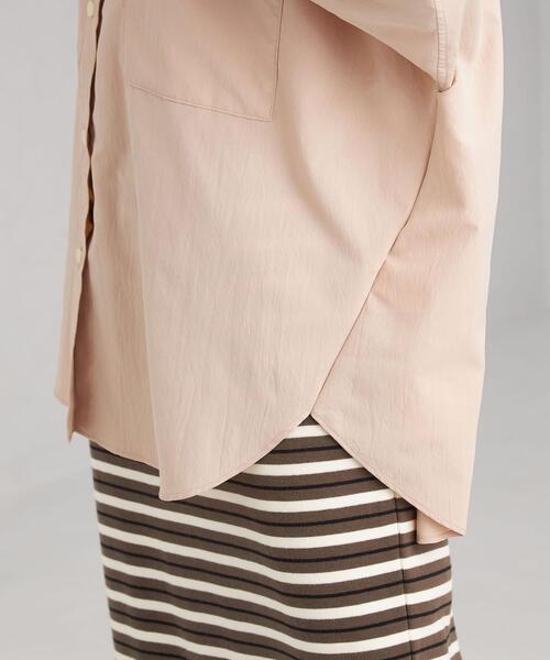 green label relaxing（グリーンレーベルリラクシング）の「ハッスイ UV ルーズドルマン シャツ －撥水－－UVカット－（シャツ/ブラウス・レディース・ホワイト/ベージュ・FREE）」の9枚目の写真