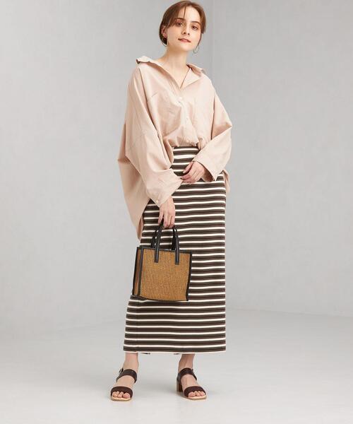 green label relaxing（グリーンレーベルリラクシング）の「ハッスイ UV ルーズドルマン シャツ －撥水－－UVカット－（シャツ/ブラウス・レディース・ホワイト/ベージュ・FREE）」の13枚目の写真