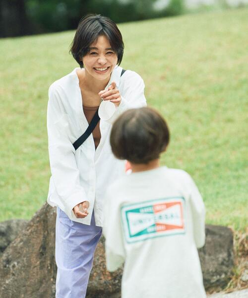 green label relaxing（グリーンレーベルリラクシング）の「ハッスイ UV ルーズドルマン シャツ －撥水－－UVカット－（シャツ/ブラウス・レディース・ホワイト/ベージュ・FREE）」の22枚目の写真