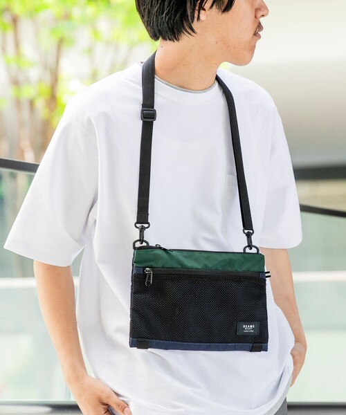 BEAMS HEART（ビームスハート）の「【ユニセックス】メッシュコンビ サコッシュ（ショルダーバッグ・メンズ・ネイビー/オリーブ/ブラック・ONE SIZE）」の15枚目の写真