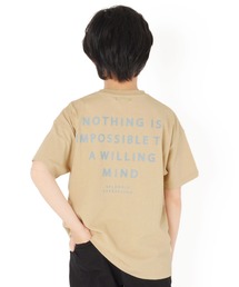 GLAZOS | OE天竺・接触冷感ドロップショルダーバックロゴフットボール半袖Tシャツ(Tシャツ/カットソー)