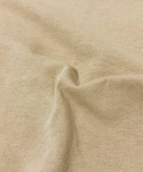 GLAZOS(グラソス)の「OE天竺・接触冷感ドロップショルダーバックロゴフットボール半袖Tシャツ(Tシャツ/カットソー・キッズ・チャコールグレー/ベージュ/カーキ・130cm/140cm/150cm/160cm/170cm)」の14枚目の写真