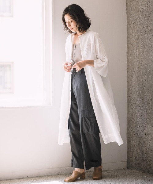 LEPSIM（レプシィム）の「大人キレイめカーゴパンツ　954079（カーゴパンツ・レディース・チャコールグレー/カーキ・LARGE/MEDIUM）」の3枚目の写真