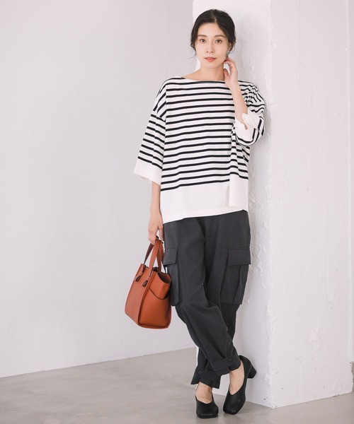 LEPSIM（レプシィム）の「大人キレイめカーゴパンツ　954079（カーゴパンツ・レディース・チャコールグレー/カーキ・LARGE/MEDIUM）」の5枚目の写真