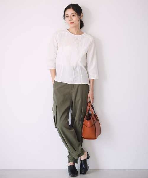 LEPSIM（レプシィム）の「大人キレイめカーゴパンツ　954079（カーゴパンツ・レディース・チャコールグレー/カーキ・LARGE/MEDIUM）」の6枚目の写真