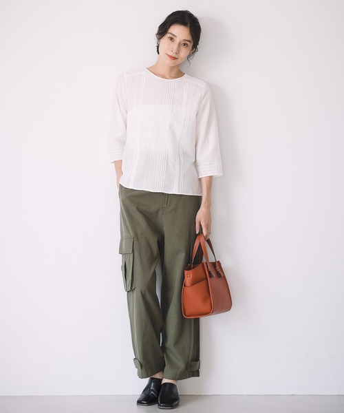 LEPSIM（レプシィム）の「大人キレイめカーゴパンツ　954079（カーゴパンツ・レディース・チャコールグレー/カーキ・LARGE/MEDIUM）」の7枚目の写真