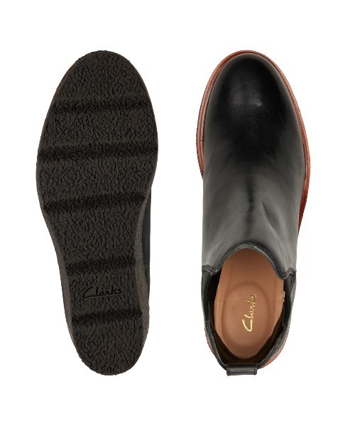 Clarks（クラークス）の「Clarkford Top / クラークフォードトップ（ブラックレザー（ブーツ・レディース・ブラック・UK5/UK3/UK3.5/UK4/UK4.5/UK5.5/UK6）」の6枚目の写真