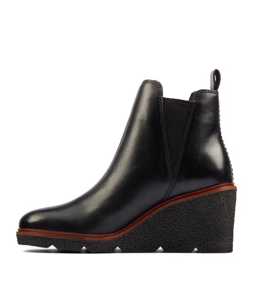 Clarks（クラークス）の「Clarkford Top / クラークフォードトップ（ブラックレザー（ブーツ・レディース・ブラック・UK5/UK3/UK3.5/UK4/UK4.5/UK5.5/UK6）」の3枚目の写真