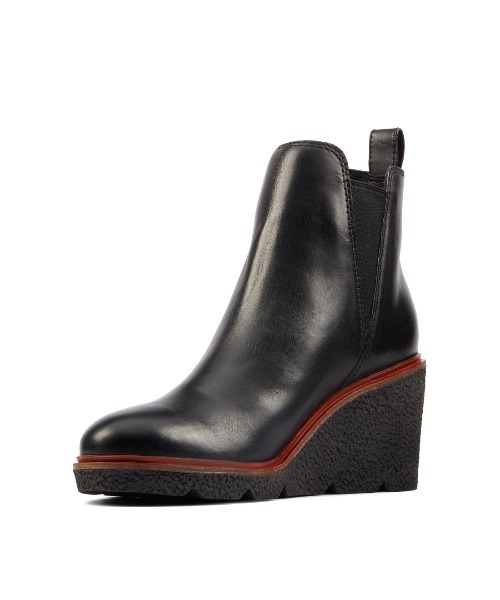 Clarks（クラークス）の「Clarkford Top / クラークフォードトップ（ブラックレザー（ブーツ・レディース・ブラック・UK5/UK3/UK3.5/UK4/UK4.5/UK5.5/UK6）」の2枚目の写真